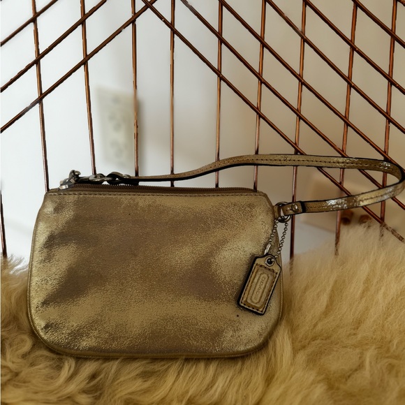Coach Wristlet in Gold - Picture 2 of 10